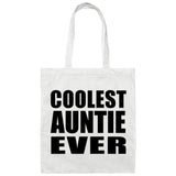 Coolest Auntie Ever - Tote Bag White