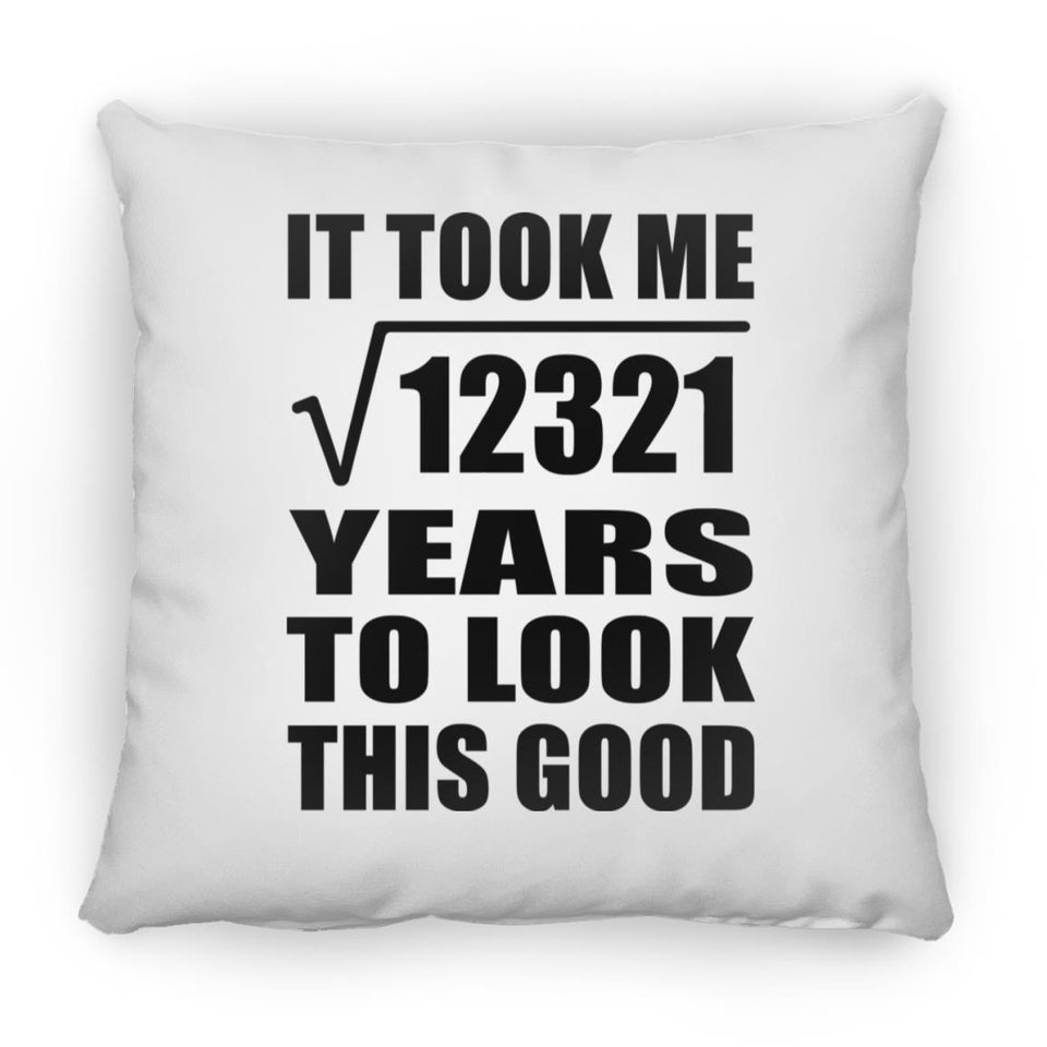 111th Birthday Took Square Root of 12321 Years To Look Good - Throw Pillow