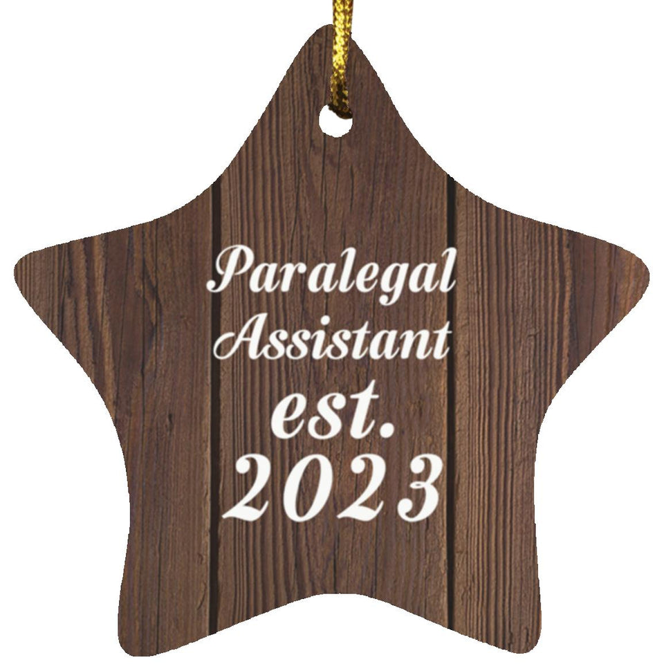 Paralegal Assistant Established Est. 2023 - Star Ornament D