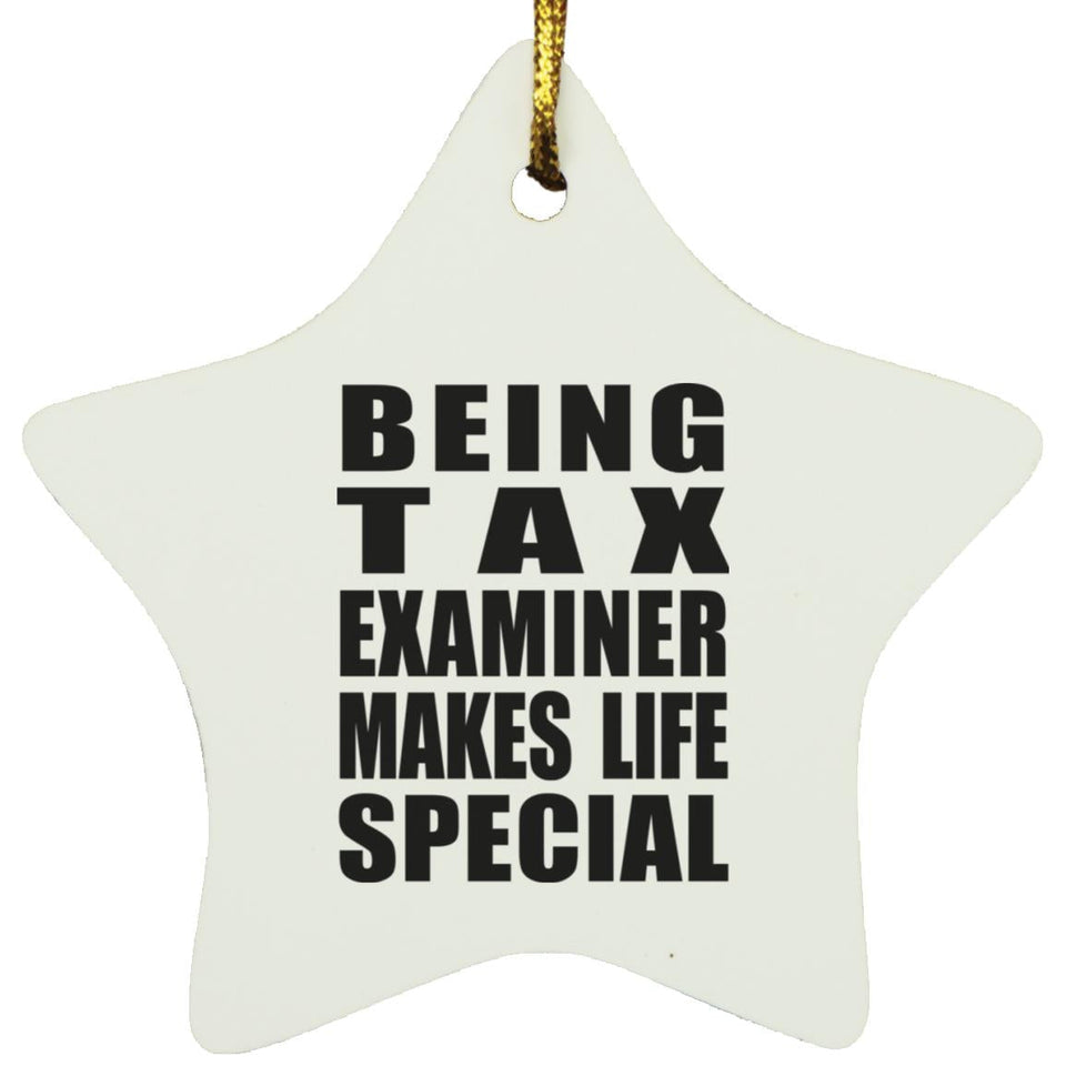 Being Tax Examiner Makes Life Special - Star Ornament