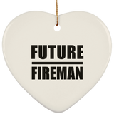 Future Fireman - Heart Ornament