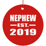 Nephew Established EST. 2019 - Circle Ornament