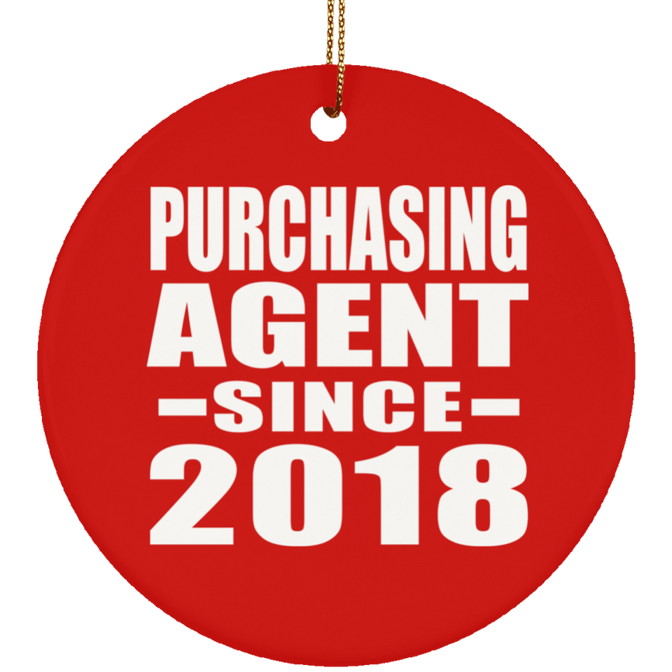 Purchasing Agent Since 2018 - Circle Ornament