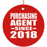 Purchasing Agent Since 2018 - Circle Ornament