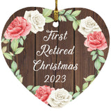 First Retired Christmas 2023 - Heart Ornament A
