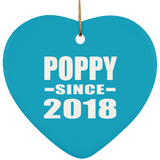 Poppy Since 2018 - Heart Ornament