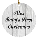 Alex Baby's First Christmas - Circle Ornament F