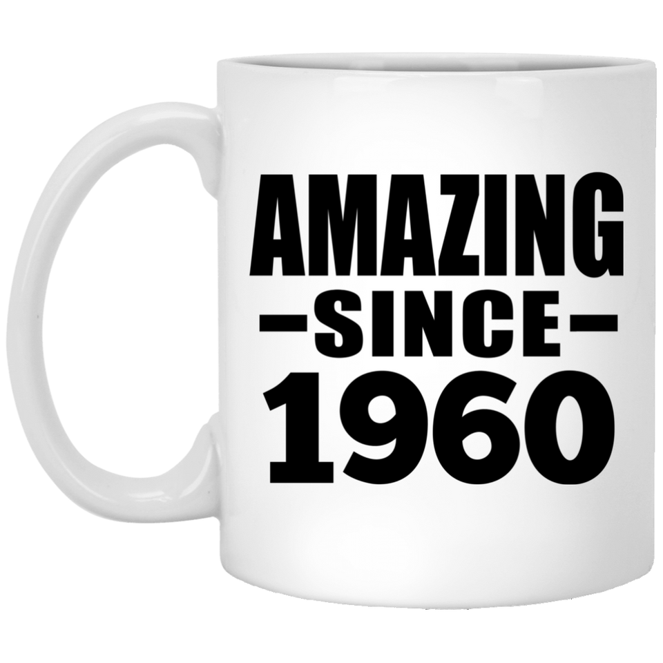 64th Birthday Amazing Since 1960 - 11 Oz Coffee Mug