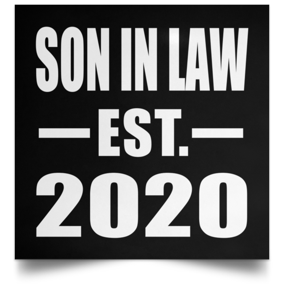 Son In Law Established EST. 2020 - Poster Square