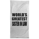 World's Greatest Sister In Law - Hand Towel
