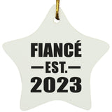 Fiance Established EST. 2023 - Star Ornament