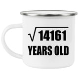 119th Birthday Square Root of 14161 Years Old - 12oz Camping Mug