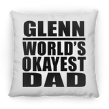 Glenn World's Okayest Dad - Throw Pillow
