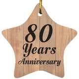 80th Anniversary 80 Years Anniversary - Star Ornament C