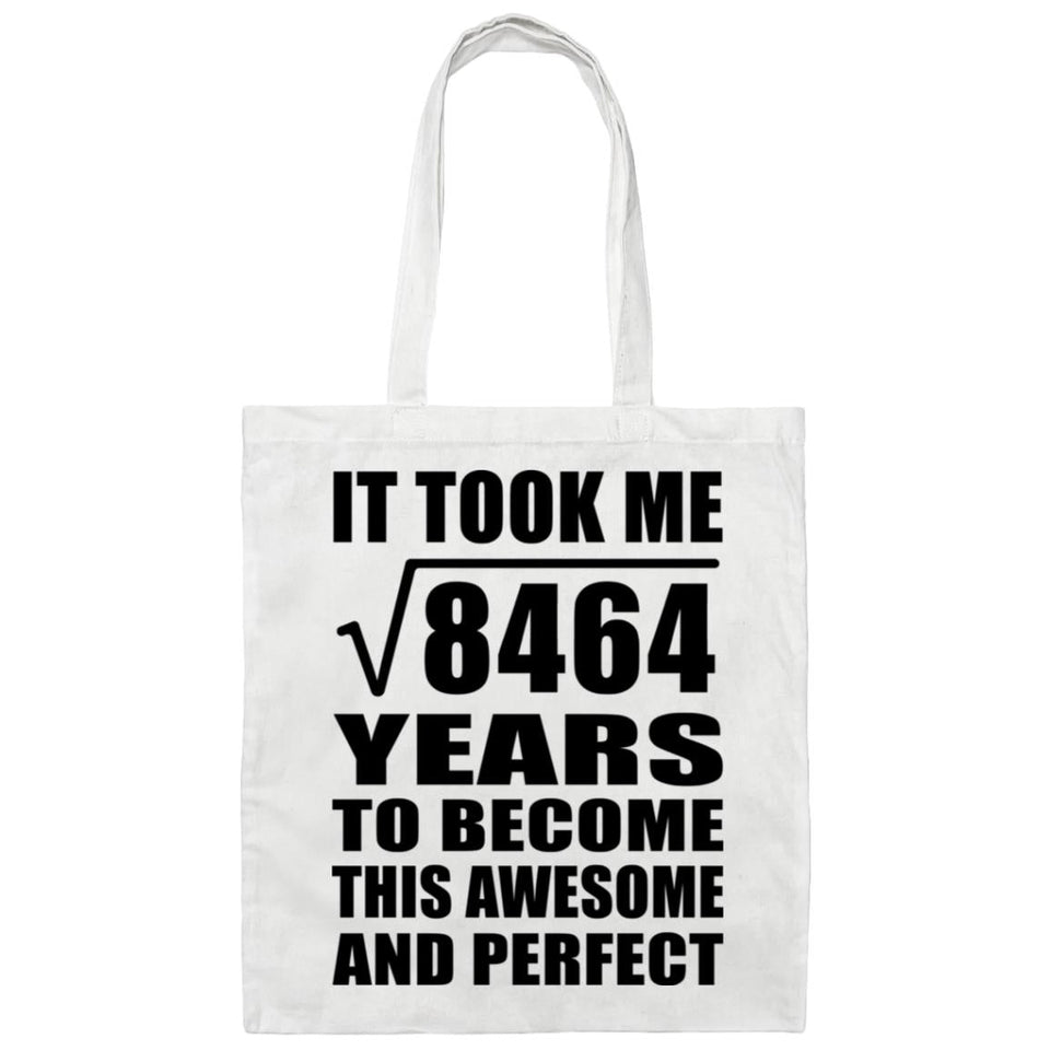 92nd Birthday Took Square Root of 8464 Years To Awesome - Tote Bag White