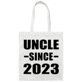 Uncle Since 2023 - Tote Bag White
