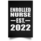 Enrolled Nurse Established EST. 2022 - Poster Portrait