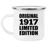 107th Birthday Original 1917 Limited Edition - 12oz Camping Mug