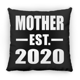 Mother Established EST. 2020 - Throw Pillow Black