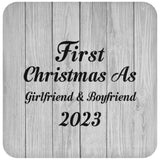 First Christmas As Girlfriend & Boyfriend 2023 - Drink Coaster F