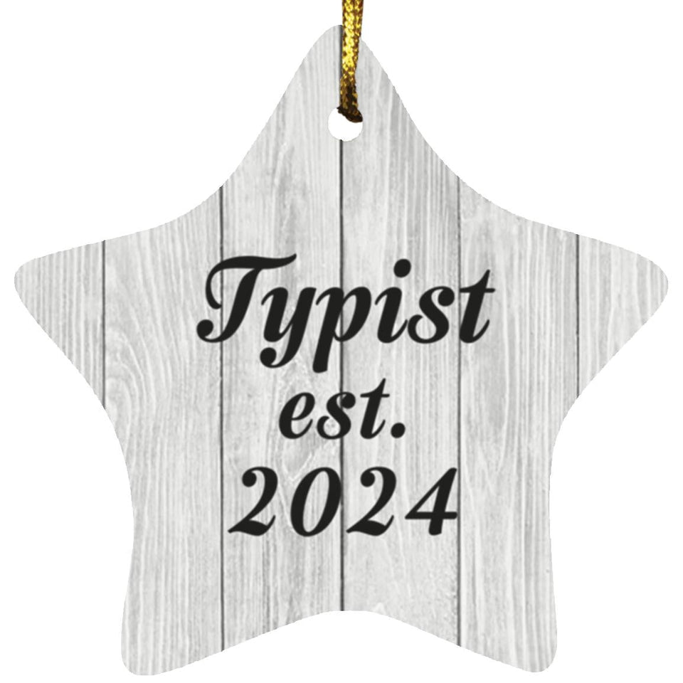 Typist Established Est. 2024 - Star Ornament F