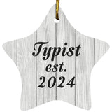 Typist Established Est. 2024 - Star Ornament F