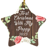 First Christmas With My Poppy 2023 - Star Ornament A