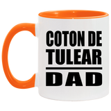 Coton De Tulear Dad - 11oz Accent Mug Orange