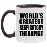 World's Greatest Respiratory Therapist - 11oz Accent Mug Black