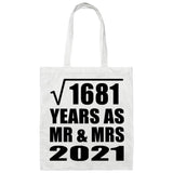 41st Anniversary Square Root of 1681 Years As Mr & Mrs 2021 - Tote Bag White