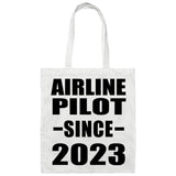 Airline Pilot Since 2023 - Tote Bag White