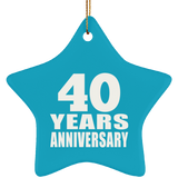 40th Anniversary 40 Years - Star Ornament
