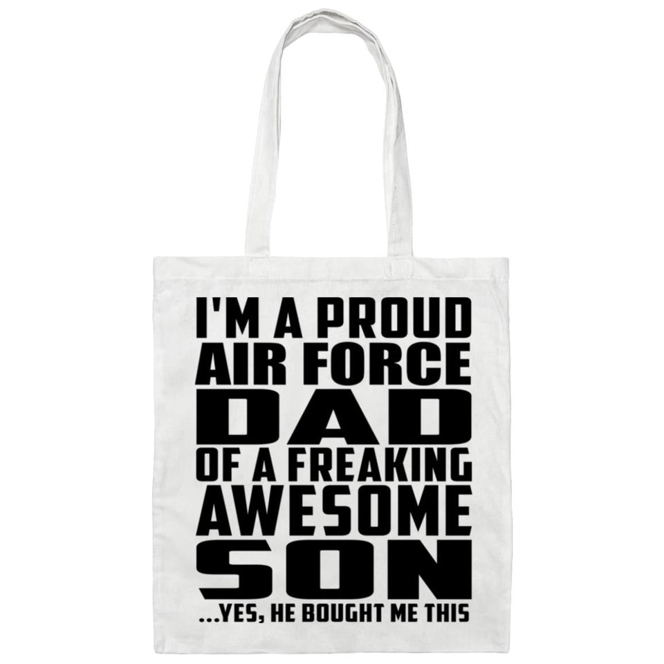 Proud Air Force Dad Of Awesome Son - Tote Bag White