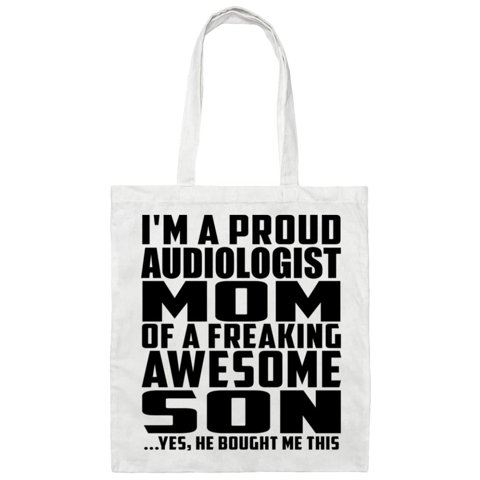 Proud Audiologist Mom Of Awesome Son - Tote Bag White