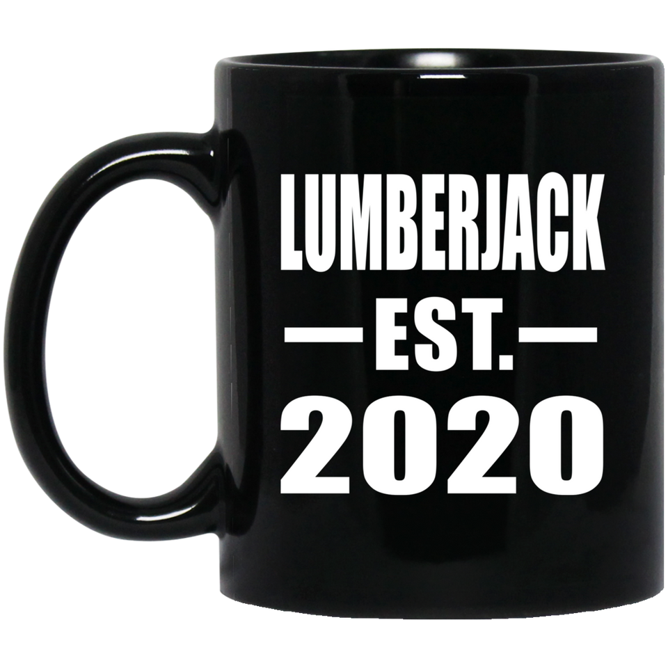 Lumberjack Established EST. 2020 - 11oz Coffee Mug Black