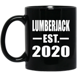 Lumberjack Established EST. 2020 - 11oz Coffee Mug Black