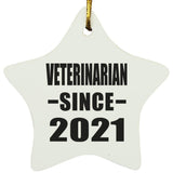 Veterinarian Since 2021 - Star Ornament