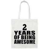 2nd Birthday 2 Years Of Being Awesome - Tote Bag White