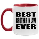 Best Brother In Law Ever - 11oz Accent Mug Red