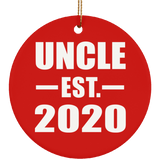 Uncle Established EST. 2020 - Circle Ornament
