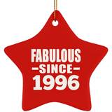 28th Birthday Fabulous Since 1996 - Star Ornament