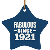 103rd Birthday Fabulous Since 1921 - Star Ornament