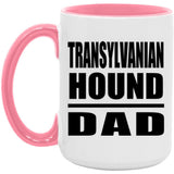 Transylvanian Hound Dad - 15oz Accent Mug Pink