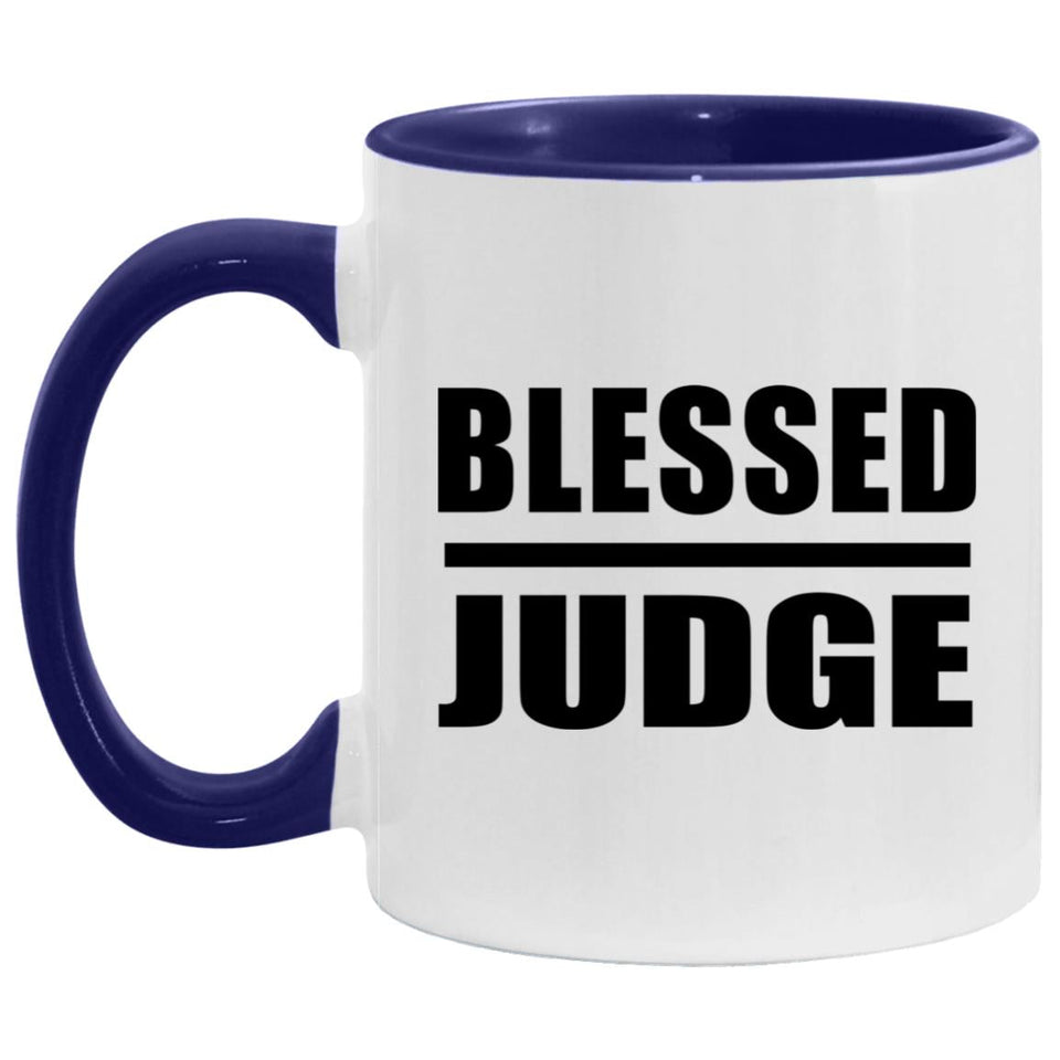 Blessed Judge - 11oz Accent Mug Purple