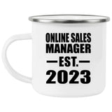 Online Sales Manager Established EST. 2023 - 12oz Camping Mug