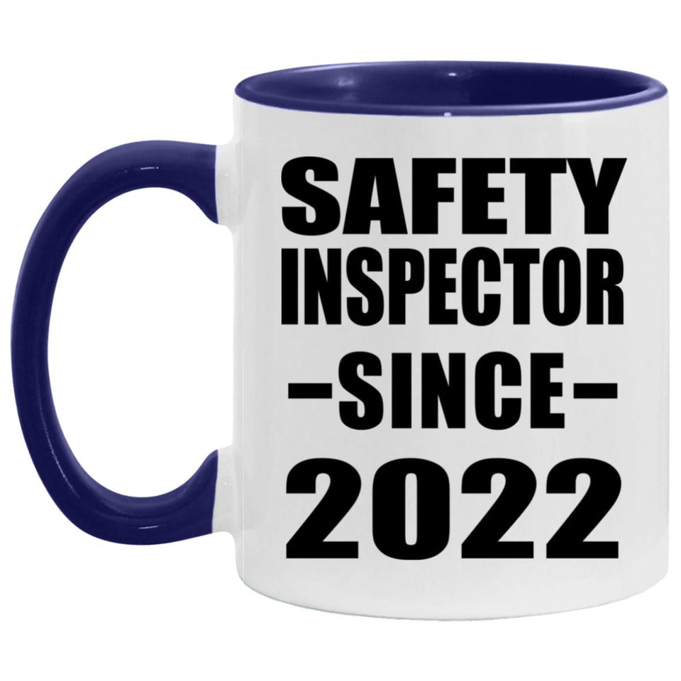 Safety Inspector Since 2022 - 11oz Accent Mug Purple