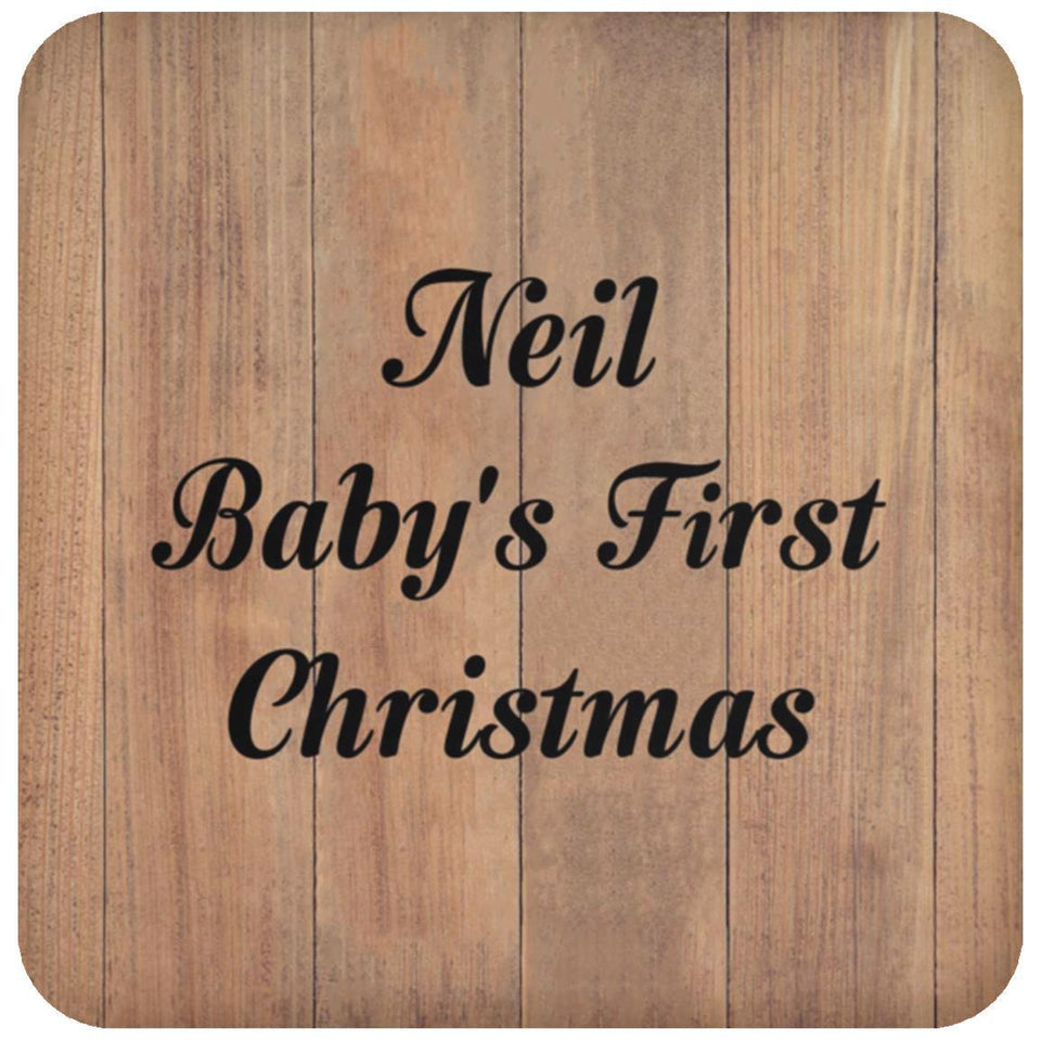 Neil Baby's First Christmas - Drink Coaster C