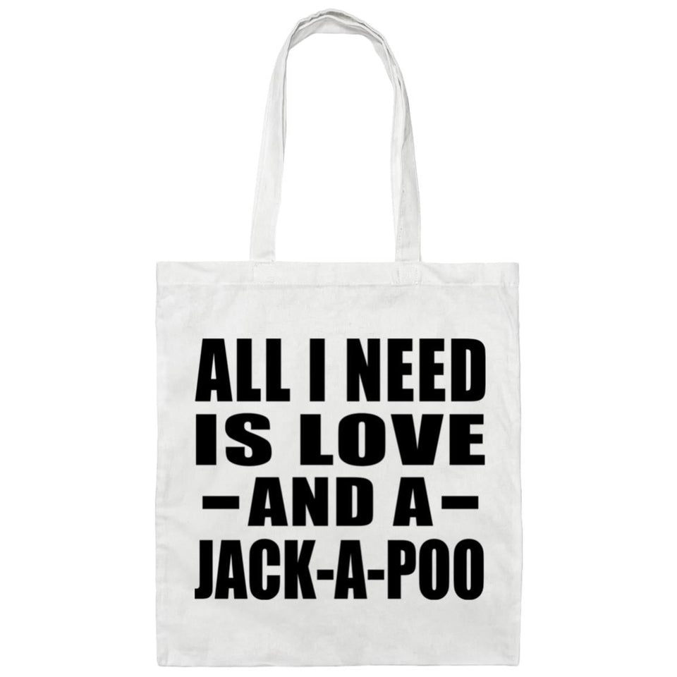 All I Need Is Love And A Jack-A-Poo - Tote Bag White