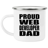 Proud Web Developer Dad - 12oz Camping Mug