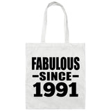 33rd Birthday Fabulous Since 1991 - Tote Bag White